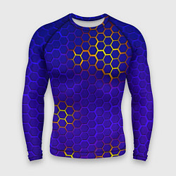 Мужской рашгард Неоновые соты броня