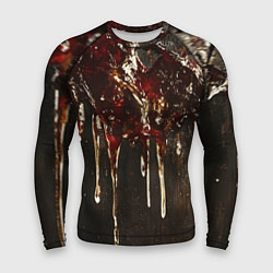 Мужской рашгард Стекающий мед - текстура