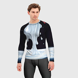 Рашгард мужской Молочная текстура, цвет: 3D-принт — фото 2