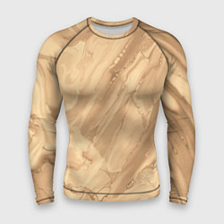 Рашгард мужской Бежевая текстура каменная мрамор, цвет: 3D-принт
