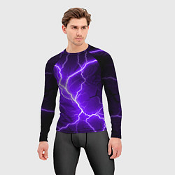Рашгард мужской Color purple black, цвет: 3D-принт — фото 2