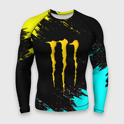 Рашгард мужской Monster energy краски текстура, цвет: 3D-принт