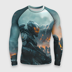 Рашгард мужской Инопланетный боец, цвет: 3D-принт