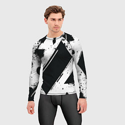 Рашгард мужской Color black white, цвет: 3D-принт — фото 2