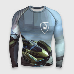 Рашгард мужской Lamborghini - motorsport extreme, цвет: 3D-принт