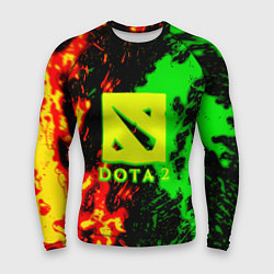Рашгард мужской Dota 2 кислотные краски, цвет: 3D-принт
