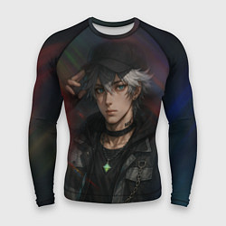 Рашгард мужской Парень в кепке, цвет: 3D-принт