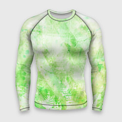 Мужской рашгард Абстракция - light green atom