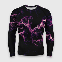 Рашгард мужской Lightning pink glow, цвет: 3D-принт