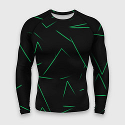 Рашгард мужской Color light green line, цвет: 3D-принт