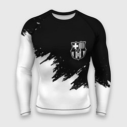 Рашгард мужской Barcelona черно белые краски, цвет: 3D-принт