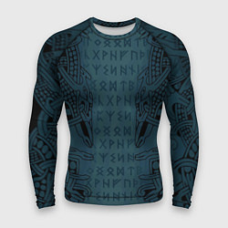 Рашгард мужской Руны и скандинавская татуировка Одина, цвет: 3D-принт