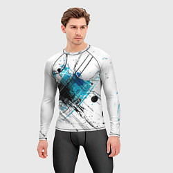 Рашгард мужской Абстракция цвета, цвет: 3D-принт — фото 2