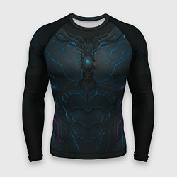 Рашгард мужской Неоновый панцирь, цвет: 3D-принт