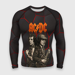 Рашгард мужской ACDC спинами друг другу, цвет: 3D-принт