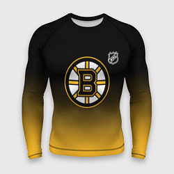 Рашгард мужской Бостон Брюинз - градиент, цвет: 3D-принт