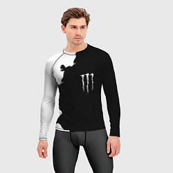 Рашгард мужской Monster energy краски белые, цвет: 3D-принт — фото 2