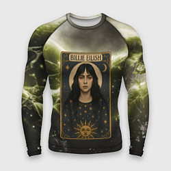 Рашгард мужской Карта с Билли Айлиш, цвет: 3D-принт