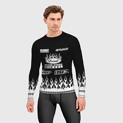 Рашгард мужской Dead black - Bones, цвет: 3D-принт — фото 2