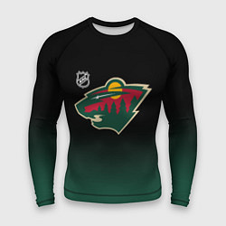 Рашгард мужской Миннесота Уайлд - градиент, цвет: 3D-принт