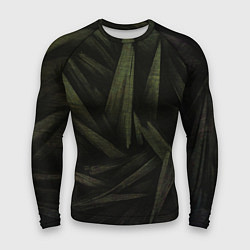 Рашгард мужской Абстракция - green triangles, цвет: 3D-принт