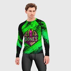 Рашгард мужской Bones лого с черепом, цвет: 3D-принт — фото 2
