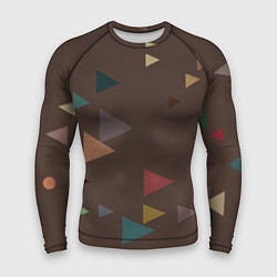 Рашгард мужской Осень палитра глубокий лес, цвет: 3D-принт