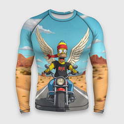 Рашгард мужской Летящий в даль Гомер - Ария, цвет: 3D-принт