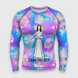 Рашгард мужской Lana Del Rey нарисованная черными линиями, цвет: 3D-принт