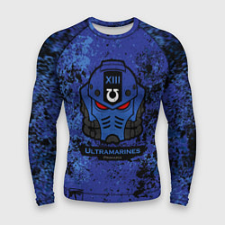 Рашгард мужской Примарис - Ультрамарины, цвет: 3D-принт