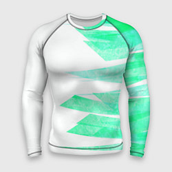 Мужской рашгард Color white light blue strip