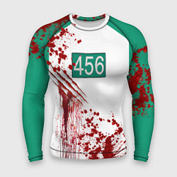 Рашгард мужской Кровавая форма игрока 456 из игры в кальмара, цвет: 3D-принт