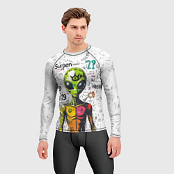 Рашгард мужской Вы не одиноки, цвет: 3D-принт — фото 2