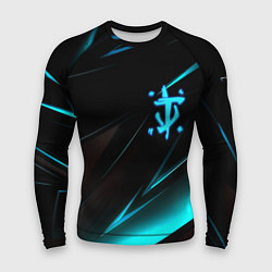 Рашгард мужской Doom neon stripes, цвет: 3D-принт