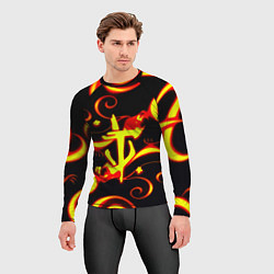 Рашгард мужской Doom dragon steel fire, цвет: 3D-принт — фото 2