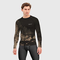 Рашгард мужской Dream on тёмно-коричневый, цвет: 3D-принт — фото 2