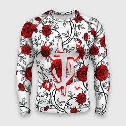 Рашгард мужской Doom розы, цвет: 3D-принт
