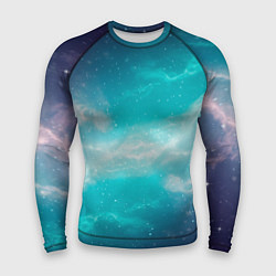 Рашгард мужской Галактическое сияние небес, цвет: 3D-принт