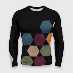 Мужской рашгард Honeycombs autumn colors