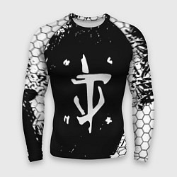 Рашгард мужской Doom соты краски, цвет: 3D-принт