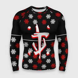 Рашгард мужской Doom winter pattern steel, цвет: 3D-принт