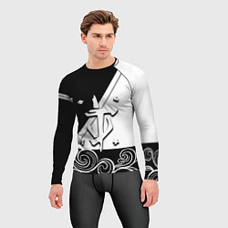 Рашгард мужской Doom стильная геометрия, цвет: 3D-принт — фото 2