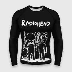 Рашгард мужской Radiohead bear and minotaur, цвет: 3D-принт