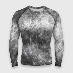 Рашгард мужской Абстракция - black and white metal scuffs, цвет: 3D-принт
