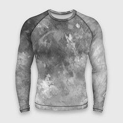 Мужской рашгард Абстракция - splash of grey and white paint