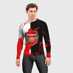 Рашгард мужской Арсенал огонь, цвет: 3D-принт — фото 2
