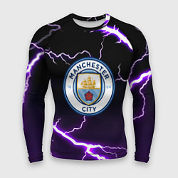 Рашгард мужской Манчестер молнии шторм неон, цвет: 3D-принт