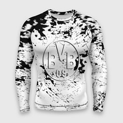 Мужской рашгард Borussia черно белые краски