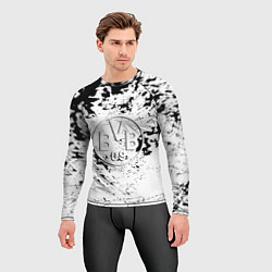 Рашгард мужской Borussia черно белые краски, цвет: 3D-принт — фото 2