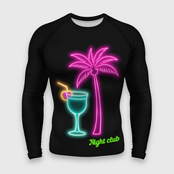 Рашгард мужской Night club, цвет: 3D-принт